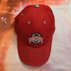 🏈 The Ohio State University OSU Autographed Men's Ice Hockey Hat